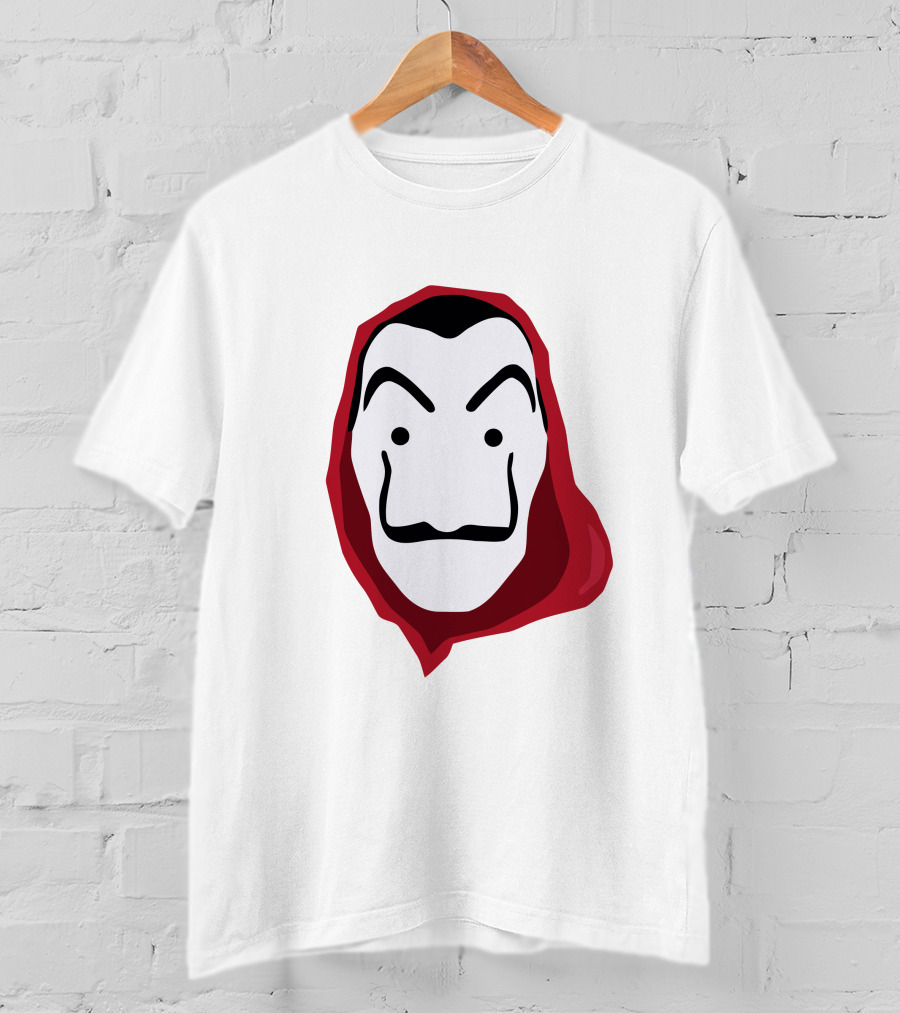 La Casa De Papel Money Heist Salvador Dalí Mask Red T-Shirt