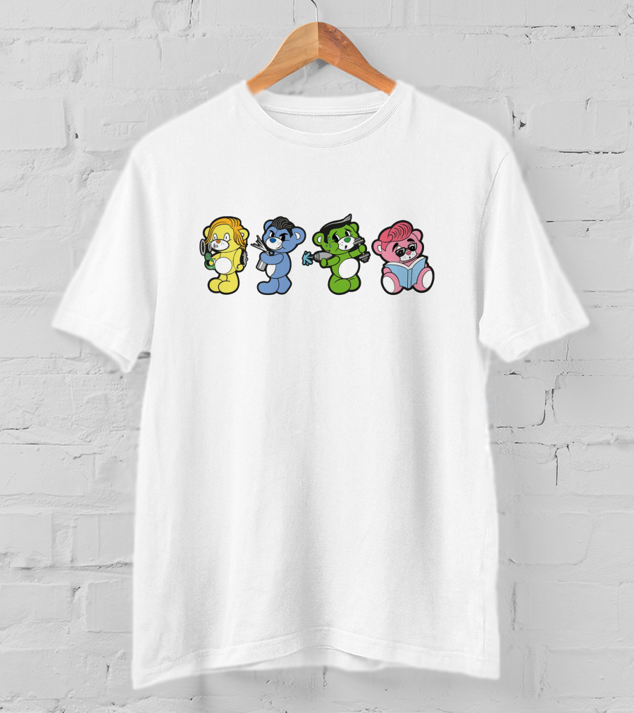 Mcfly Bear 80s Pop Culture Cartoon Quartet T-Shirt