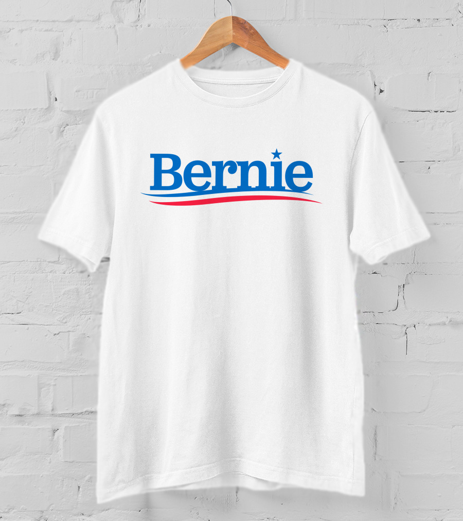 Bernie Sanders Merch Store Blue Star Red Swoosh T-Shirt