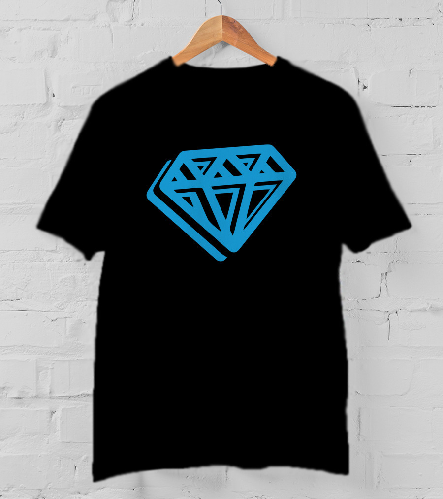 Dantdm Merch Dan Tdm Graffiti Blue Foil Diamond T-Shirt