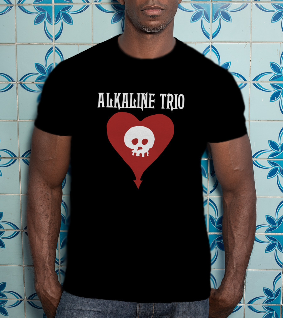 Alkaline Trio Heartskull KingsRoadMerch Red Heart Skull T-Shirt
