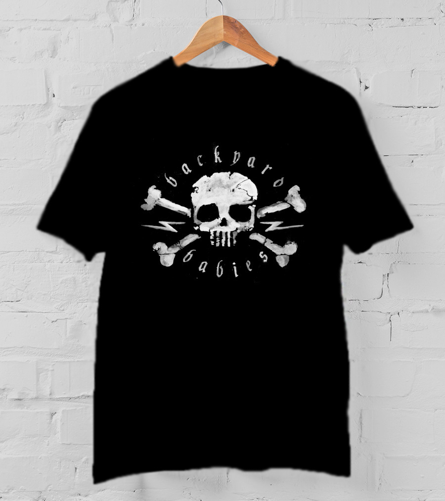 Backyard Babies Skull And Crossbones Kings Road Merch Store T-Shirt