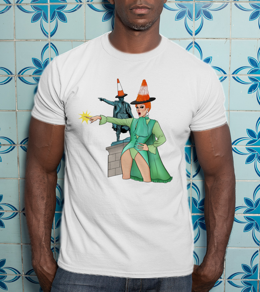 River Medway Thomas Waghorn Statue Drag Costume Cone Hat Charm Jaimee Andrews T-Shirt