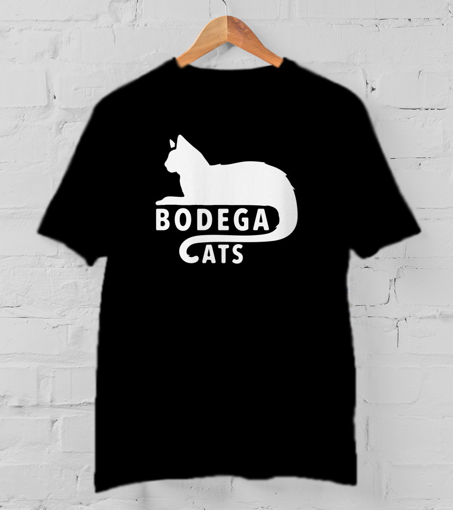 BodegaCats Cat Silhouette C Tail T-Shirt