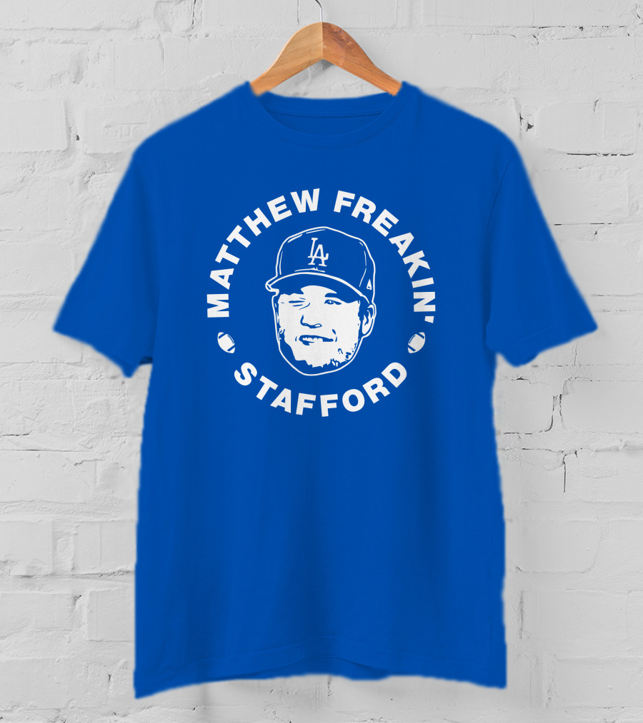 Matthew Freakin' Stafford LA Baseball Cap Image T-Shirt