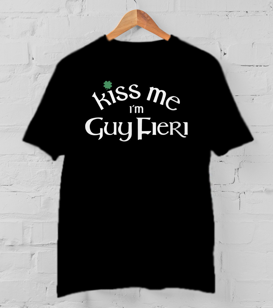 Guy Fieri Kiss Me I'm Guy Fieri Shamrock T-Shirt