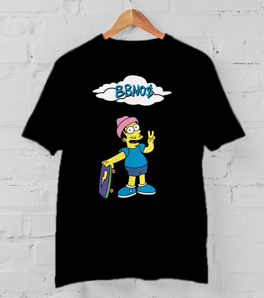 BBNO$ Simpson Style Skateboard T-Shirt