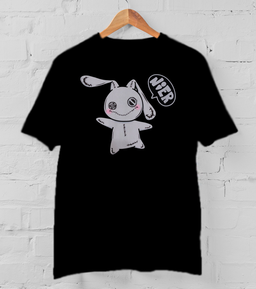 Nier Clothing Tokyo Cutsew Stitched Bunny With Speech Bubble T-Shirt