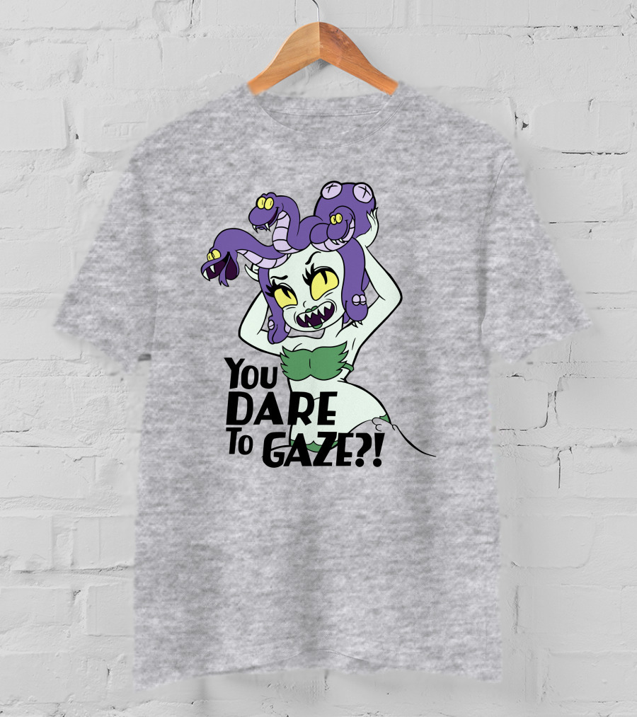 Cuphead Cala Maria Medusa You Dare To Gaze T-Shirt