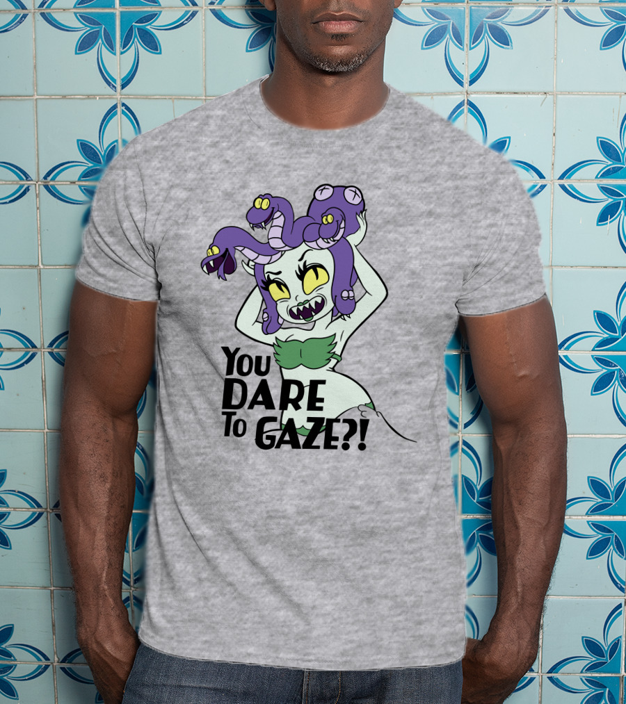 Cuphead Cala Maria Medusa You Dare To Gaze T-Shirt