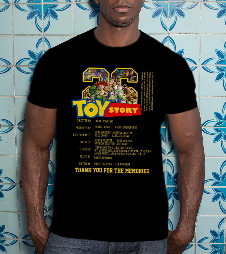TOY STORY 28 Thank You For The Memories Directors Cast Iconic Characters T-Shirt