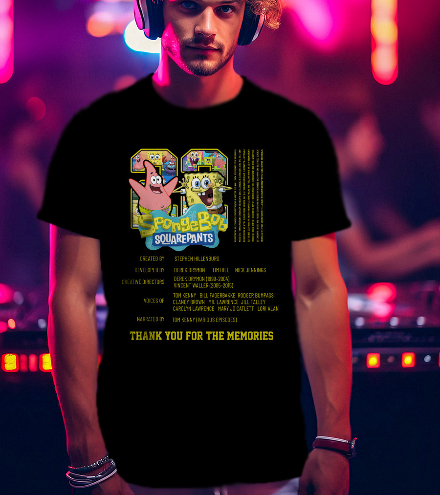 SpongeBob SquarePants Thank You For The Memories 1999-2015 Steven Hillenburg T-Shirt