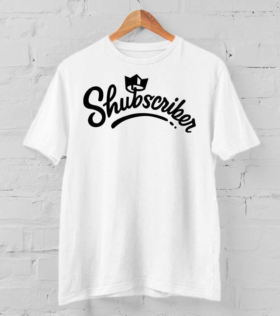 Shubscriber Crown Logo Design Shubble Merch T-Shirt
