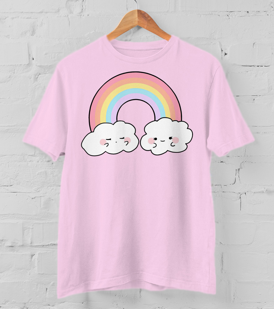 It's Akeila Merch Pastel Rainbow With Clouds T-Shirt