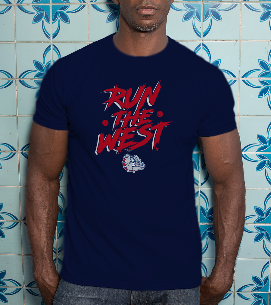 Gonzaga Run The West Bulldogs Basketball T-Shirt
