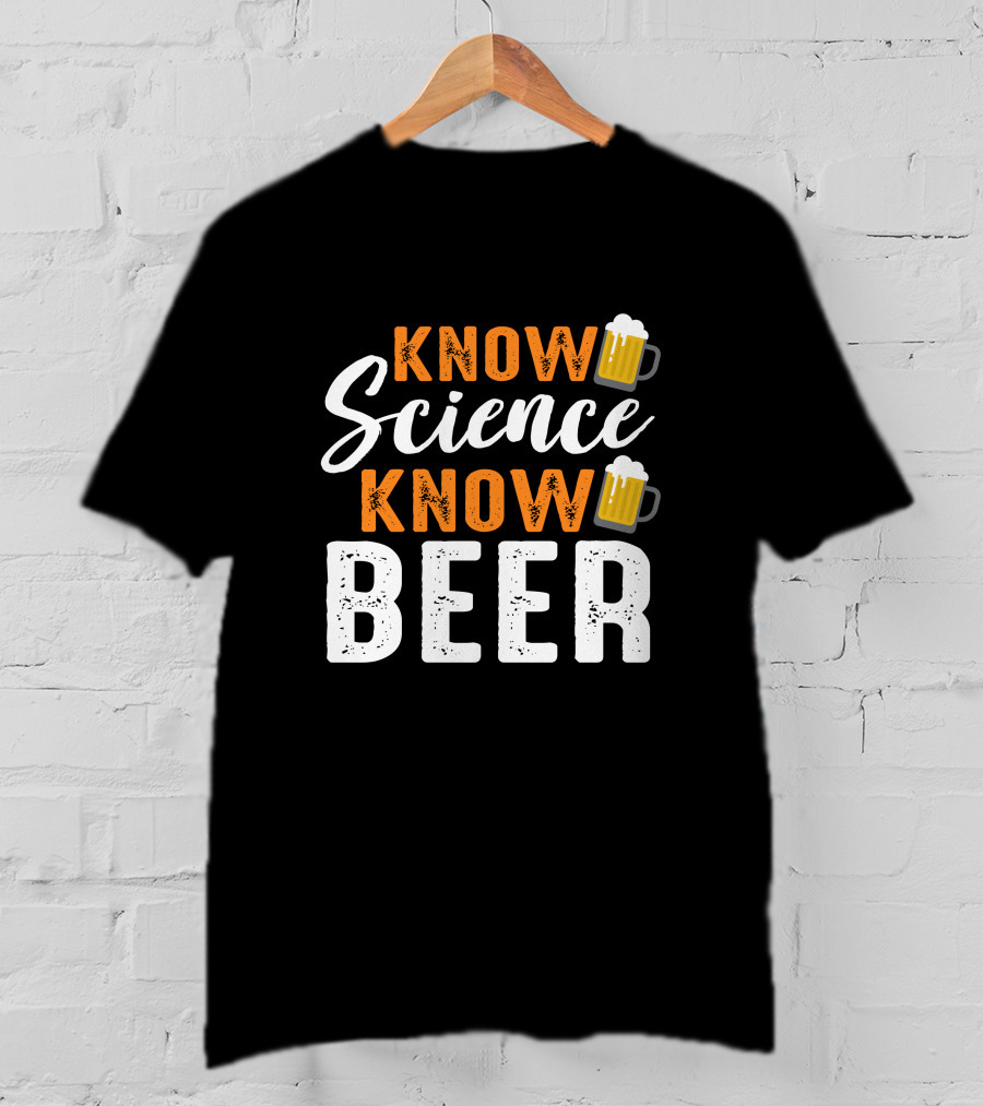KNOW Science Know Beer Beer Mug Icons T-Shirt