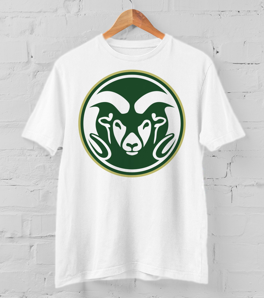 Colorado State Rams Logo Green Circle Emblem T-Shirt