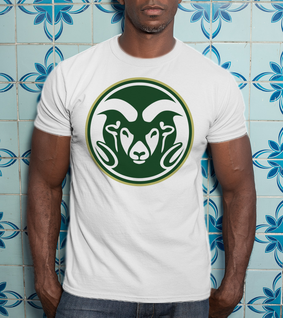 Colorado State Rams Logo Green Circle Emblem T-Shirt