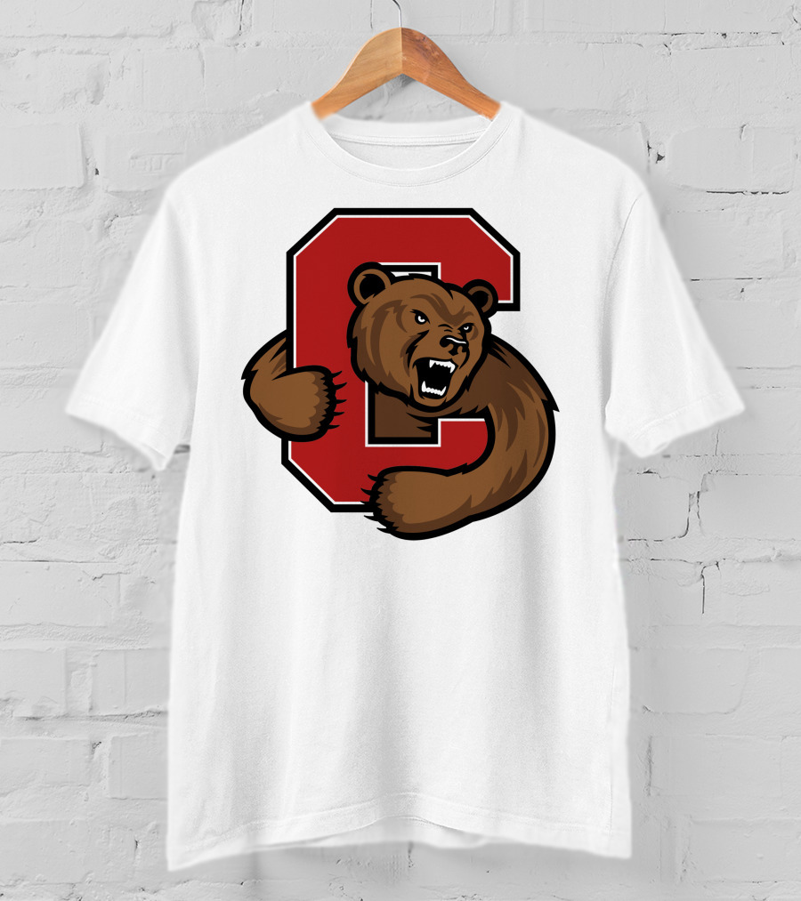 Cornell Big Red Bear Logo C T-Shirt
