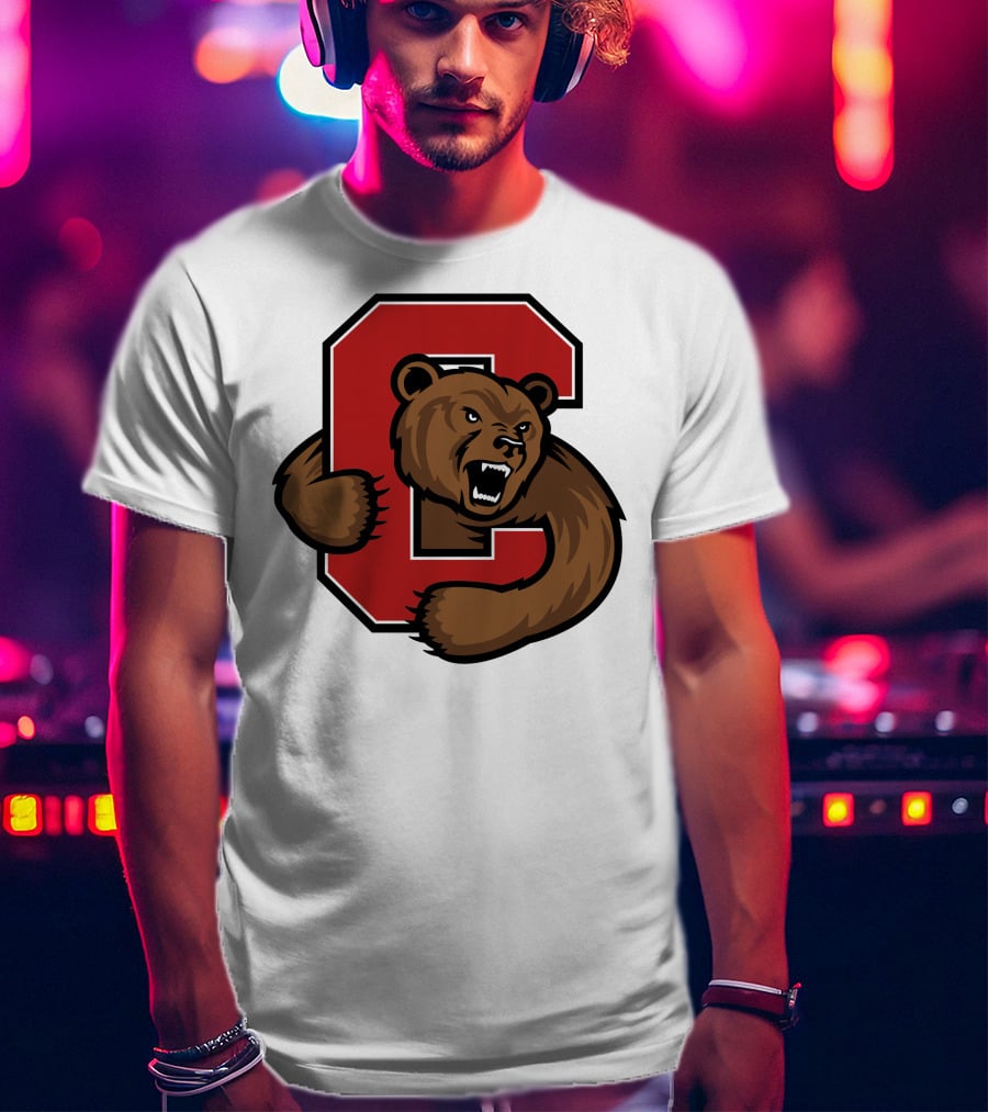Cornell Big Red Bear Logo C T-Shirt