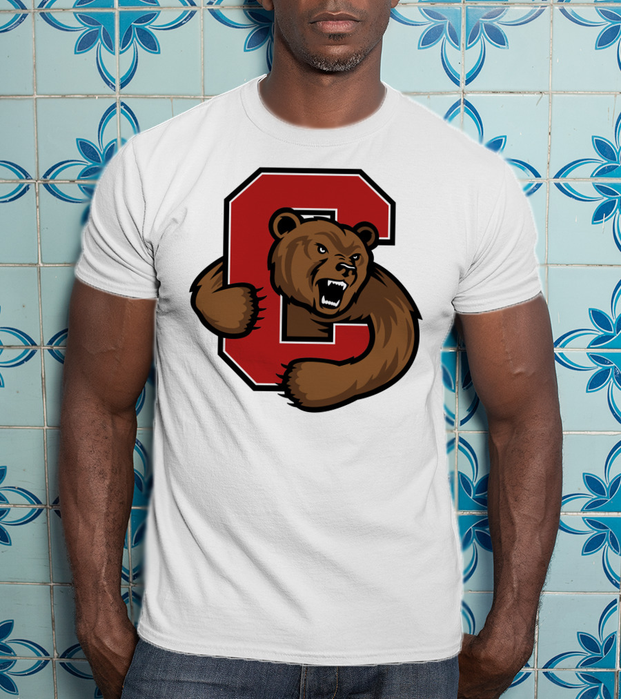 Cornell Big Red Bear Logo C T-Shirt