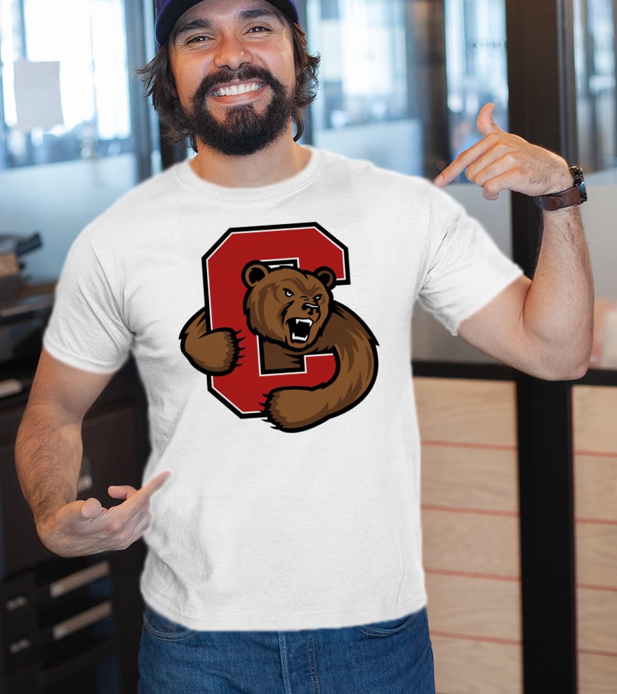 Cornell Big Red Bear Logo C T-Shirt