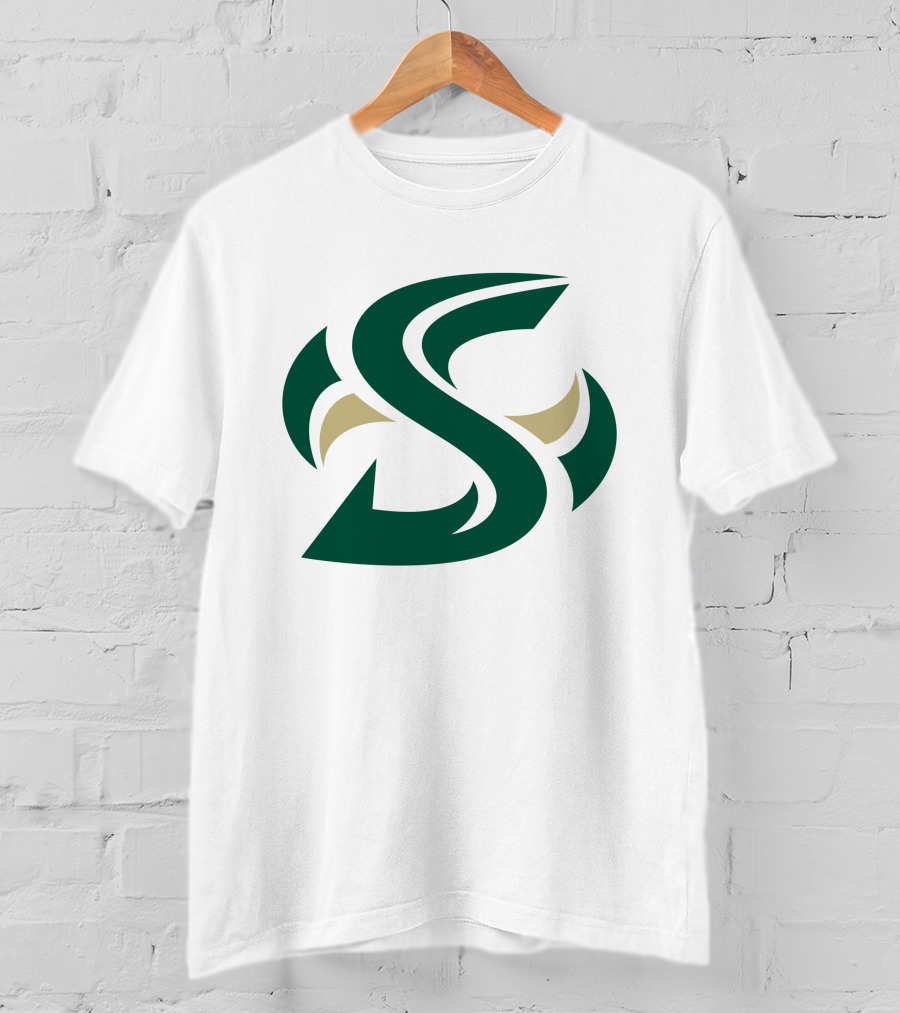 Sacramento State Hornets Logo Green Gold S T-Shirt