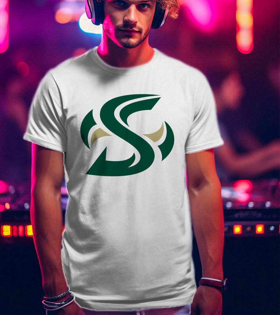 Sacramento State Hornets Logo Green Gold S T-Shirt