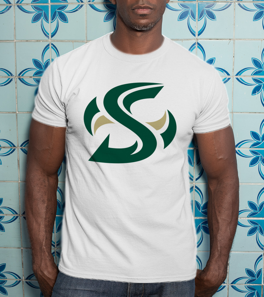 Sacramento State Hornets Logo Green Gold S T-Shirt