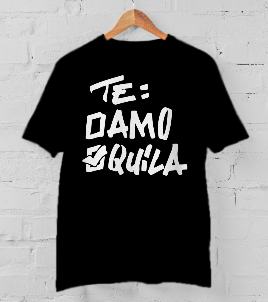 Te Amo Tequila Checked Box T-Shirt
