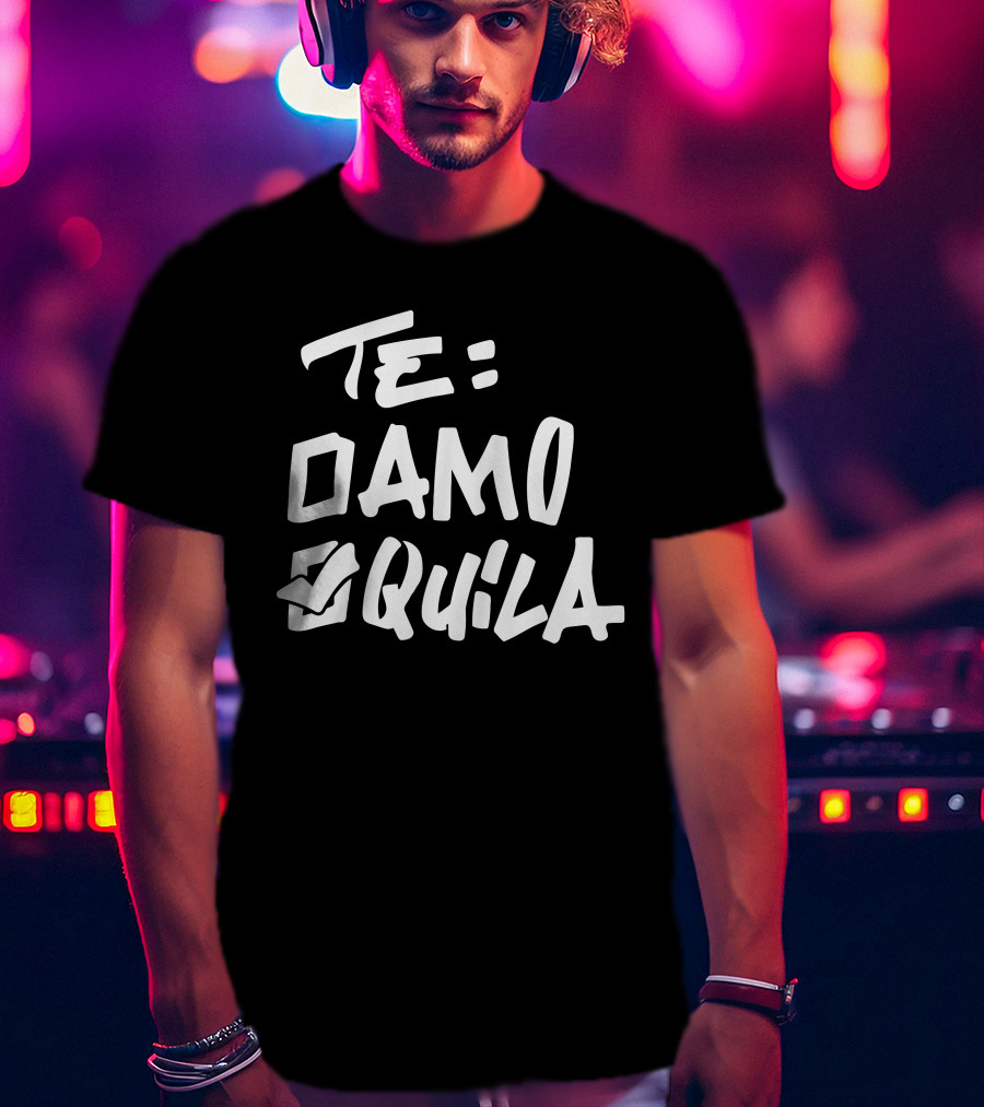 Te Amo Tequila Checked Box T-Shirt