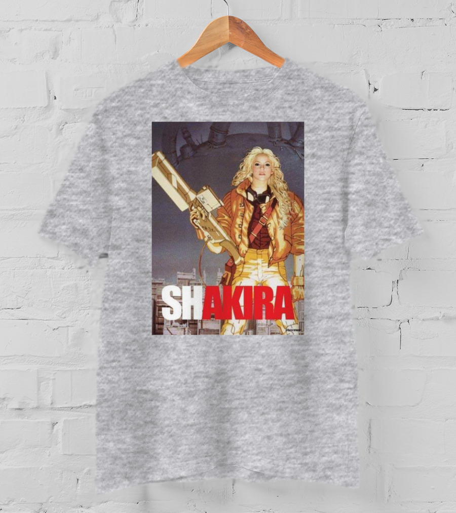 SHAKIRA AKIRA Manga Fusion With Bold Heroic T-Shirt