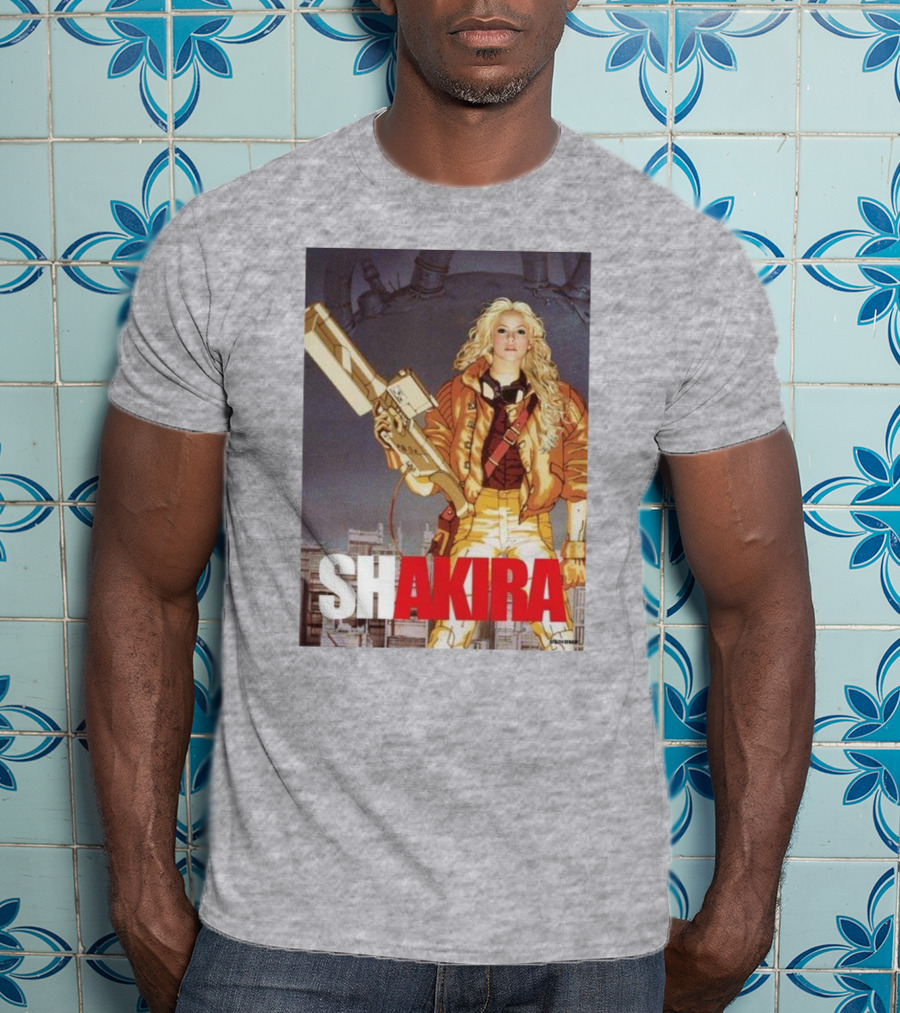 SHAKIRA AKIRA Manga Fusion With Bold Heroic T-Shirt