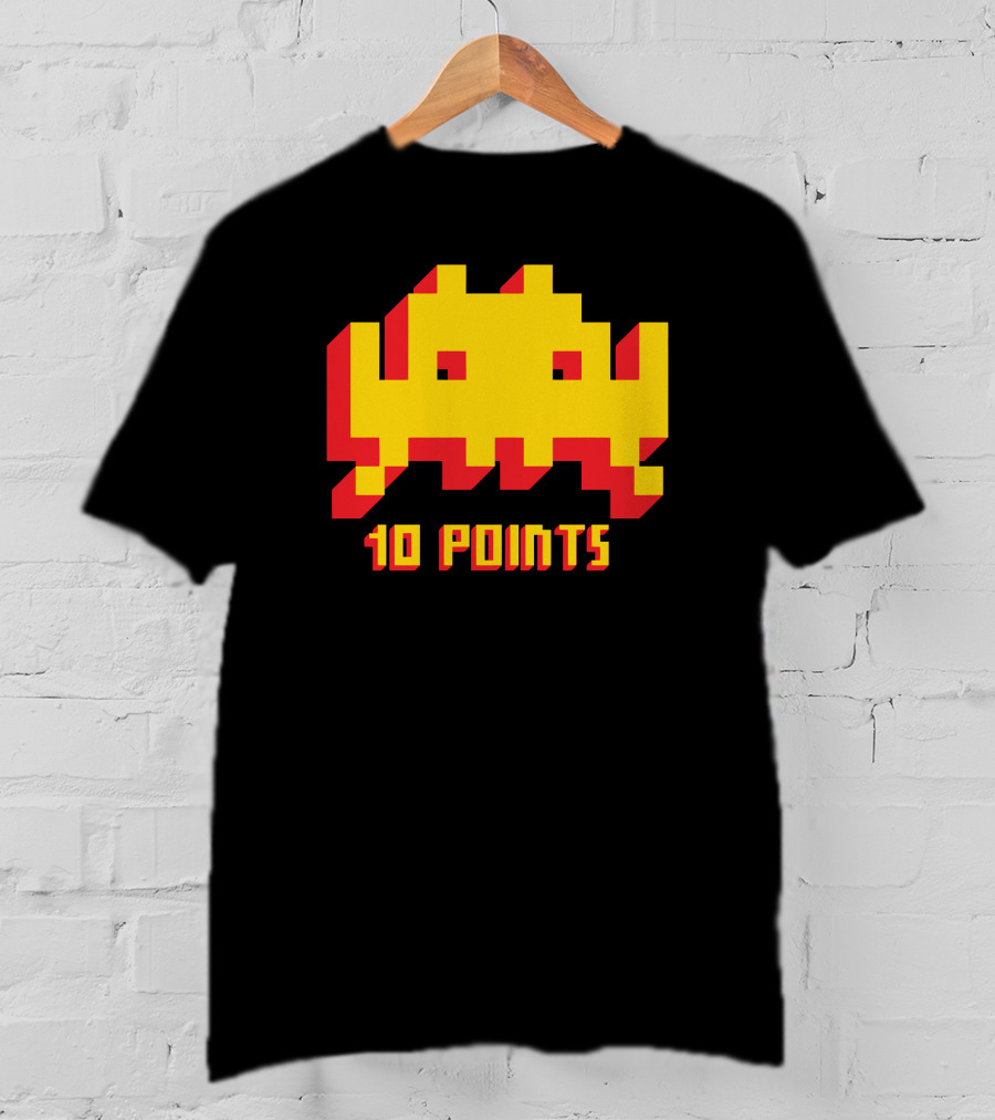 Space Invaders 10 Points Classic Arcade T-Shirt