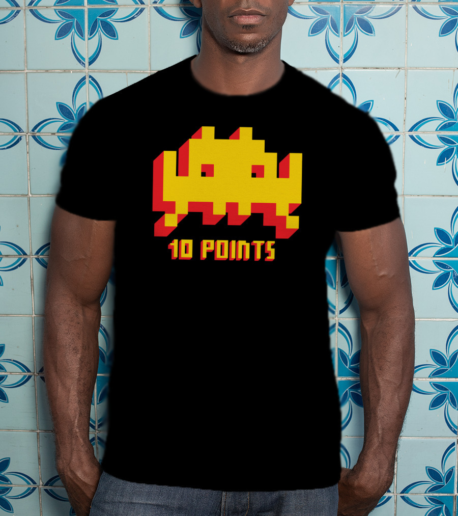 Space Invaders 10 Points Classic Arcade T-Shirt