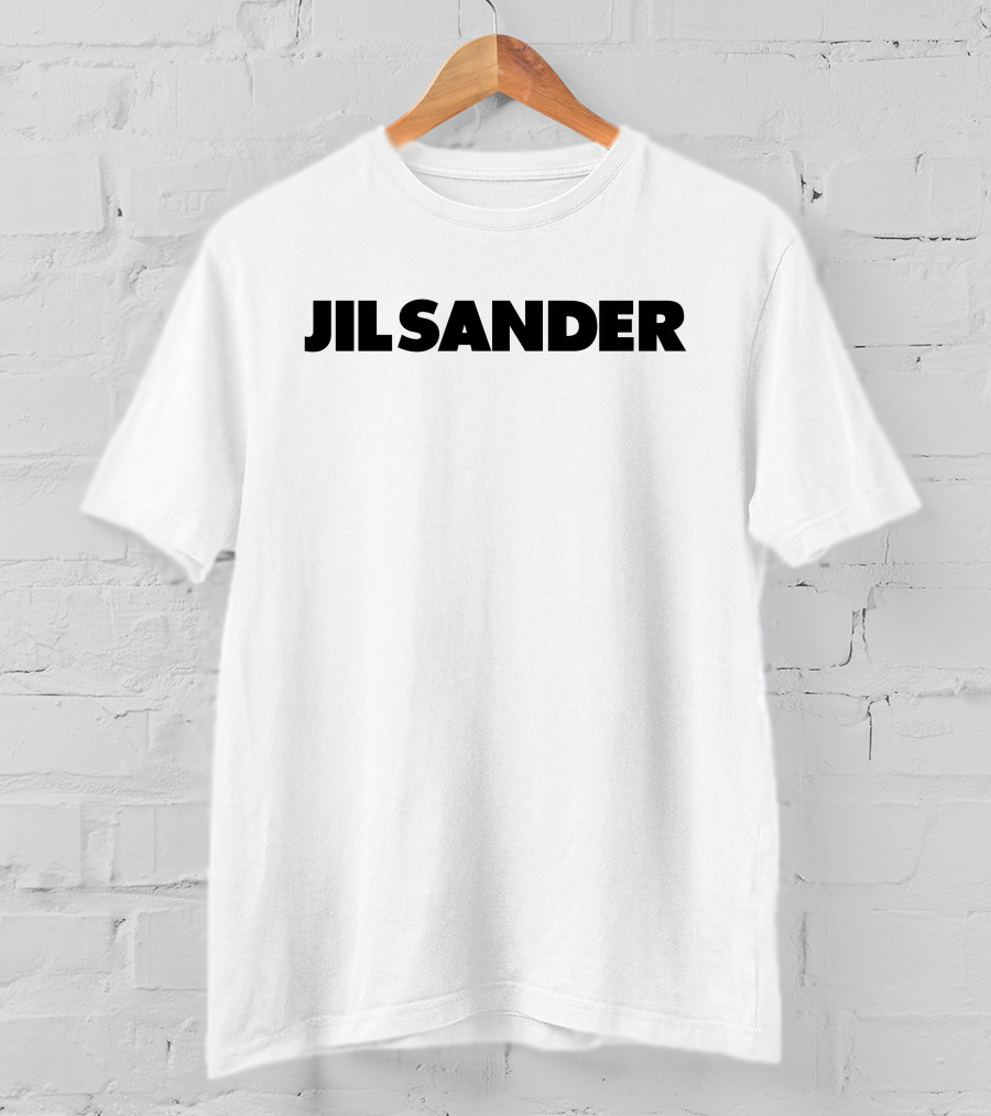 Jil Sander Bold Text Minimalist T-Shirt