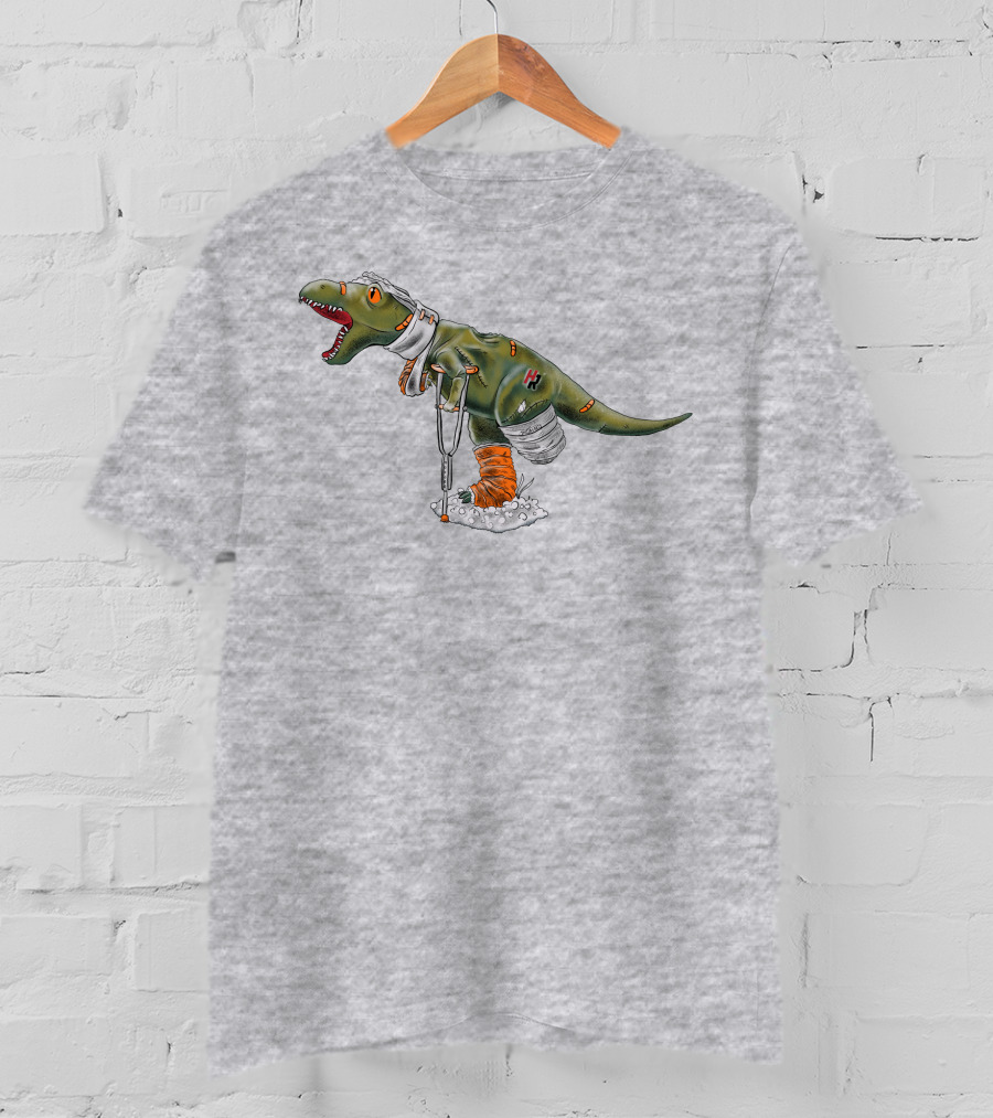 How Ridiculous Merch Injured Rexy Navy T-Shirt