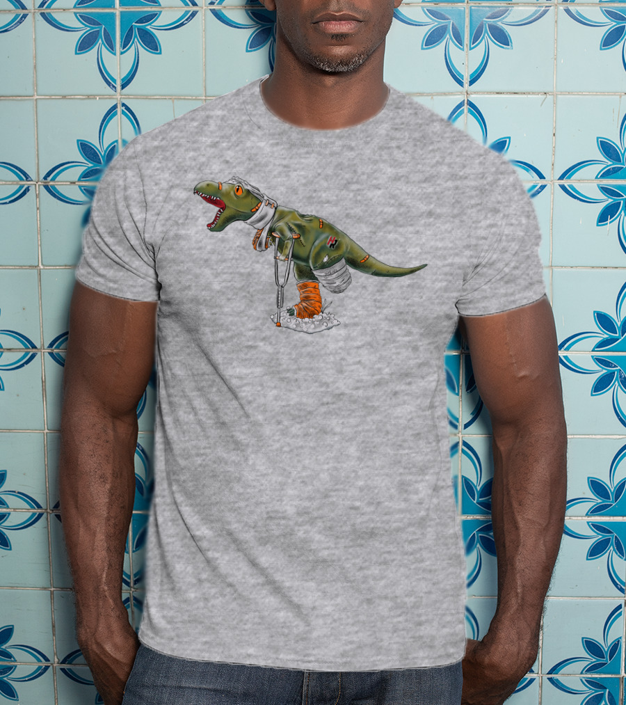 How Ridiculous Merch Injured Rexy Navy T-Shirt