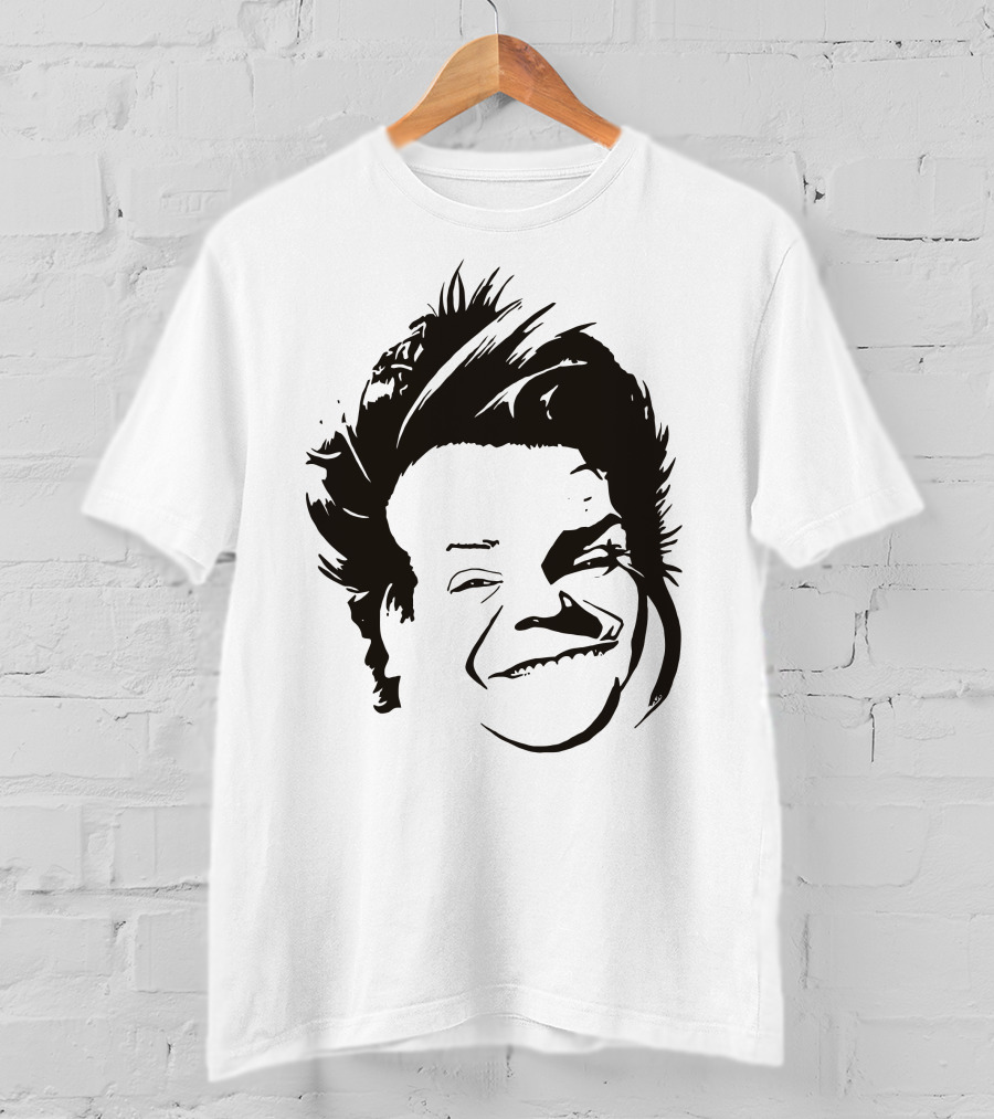 Chris Farley Sketch Face Stencil T-Shirt
