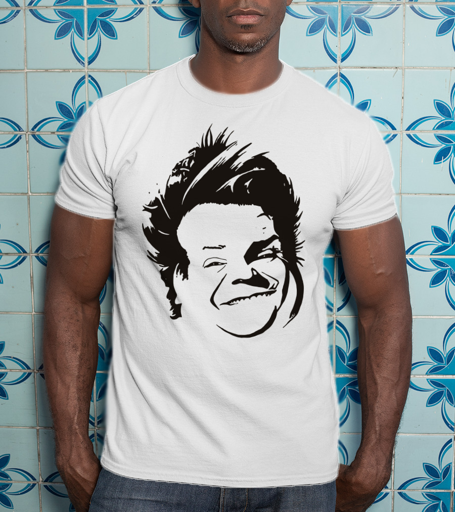 Chris Farley Sketch Face Stencil T-Shirt