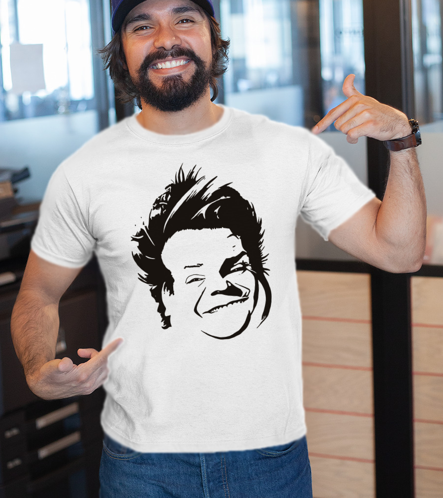 Chris Farley Sketch Face Stencil T-Shirt