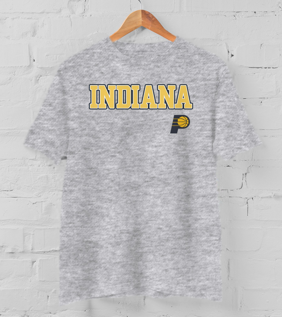 Indiana Pacers P Logo Basketball Team T-Shirt