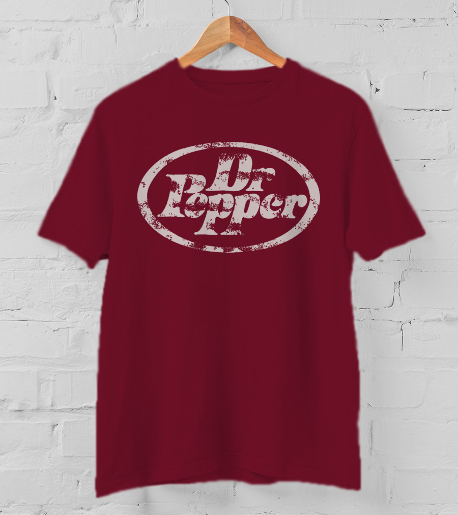 Dr Pepper Distressed Vintage Oval T-Shirt