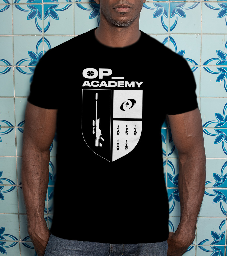 Cdnthe3rd Merch Op Academy Sniper Shield Tactical Icons T-Shirt