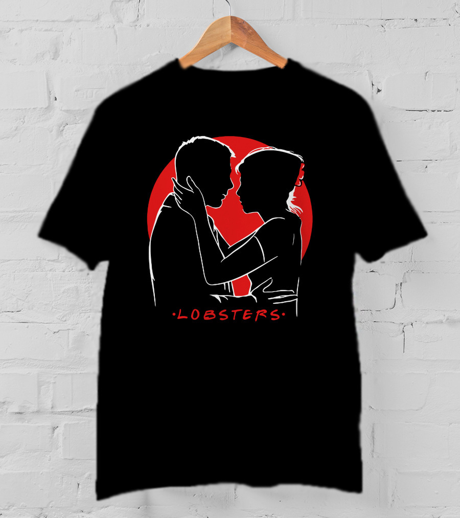 Friends Merch Collection Lobsters Silhouette Red Circle T-Shirt