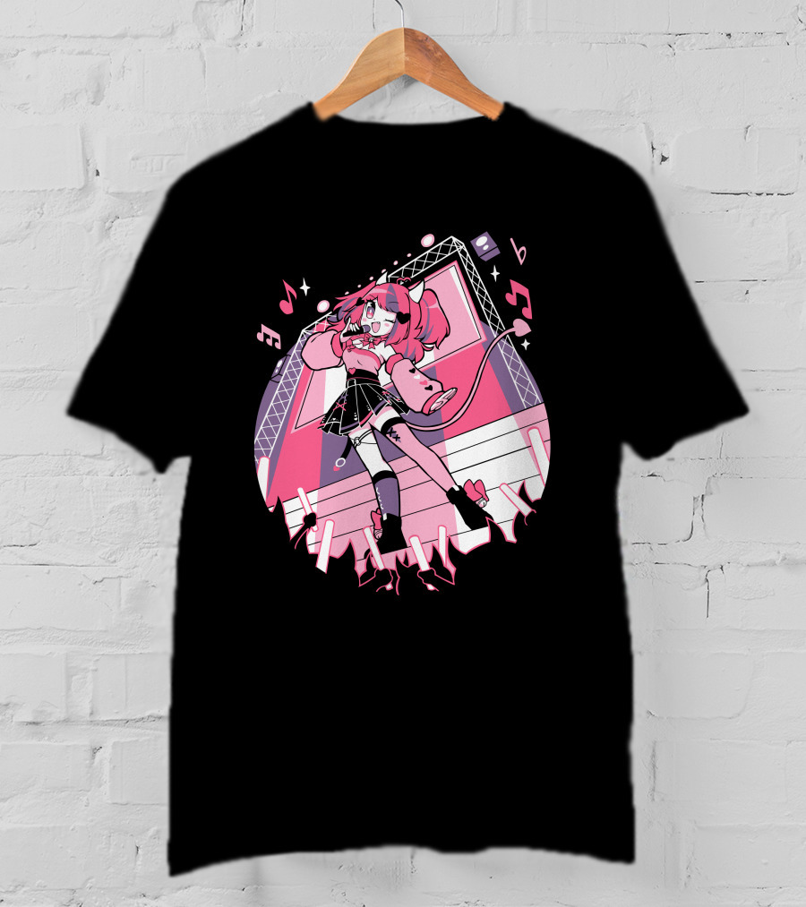 VShojo Merch Ironmouse Idol Performance Stage Anime Aesthetic T-Shirt