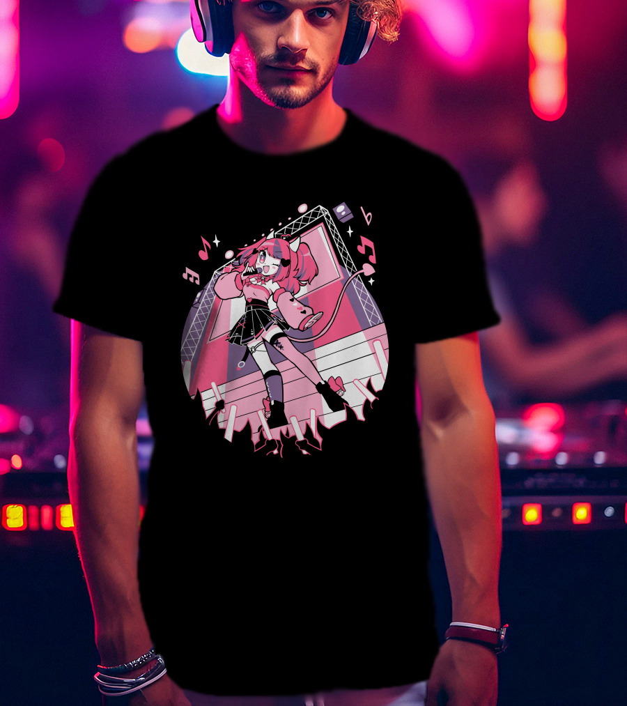 VShojo Merch Ironmouse Idol Performance Stage Anime Aesthetic T-Shirt