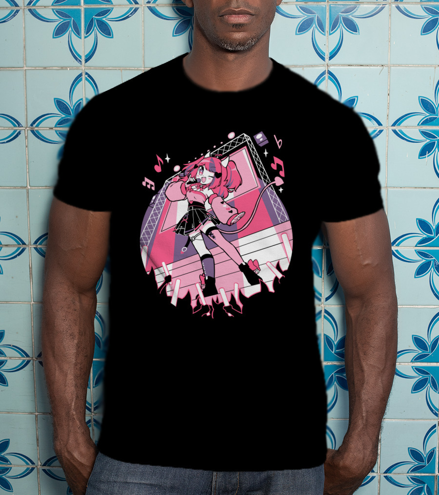 VShojo Merch Ironmouse Idol Performance Stage Anime Aesthetic T-Shirt