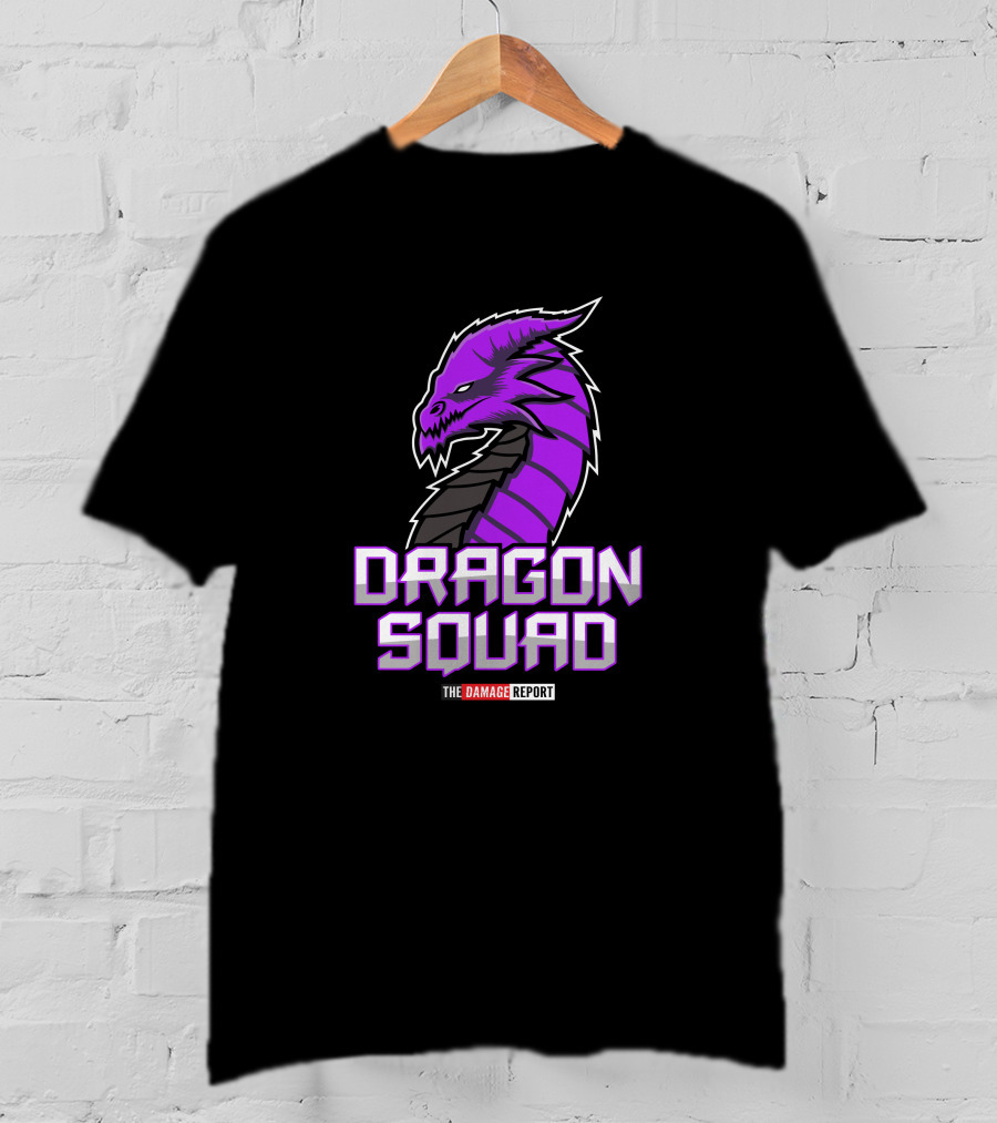 Purple Dragon Squad The Damage Report Purple Dragon Daddy Merch T-Shirt