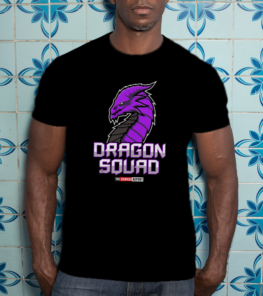Purple Dragon Squad The Damage Report Purple Dragon Daddy Merch T-Shirt